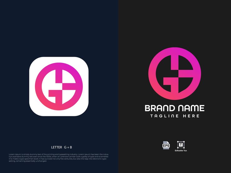 Vector diseño de logotipo de letra moderna