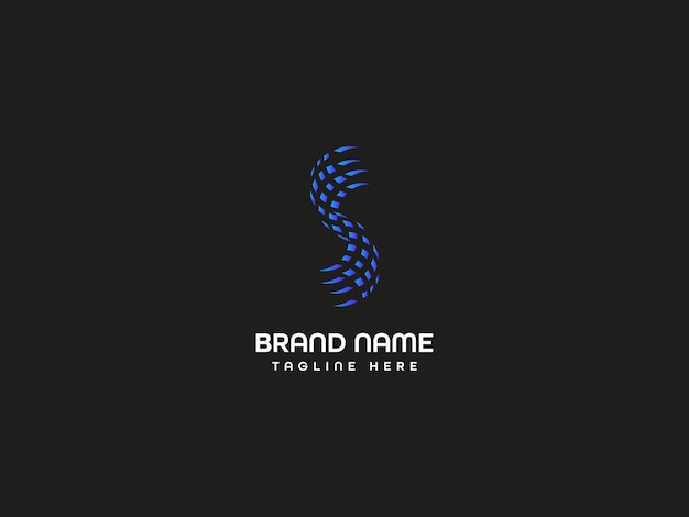 Diseño de logotipo de letra moderna
