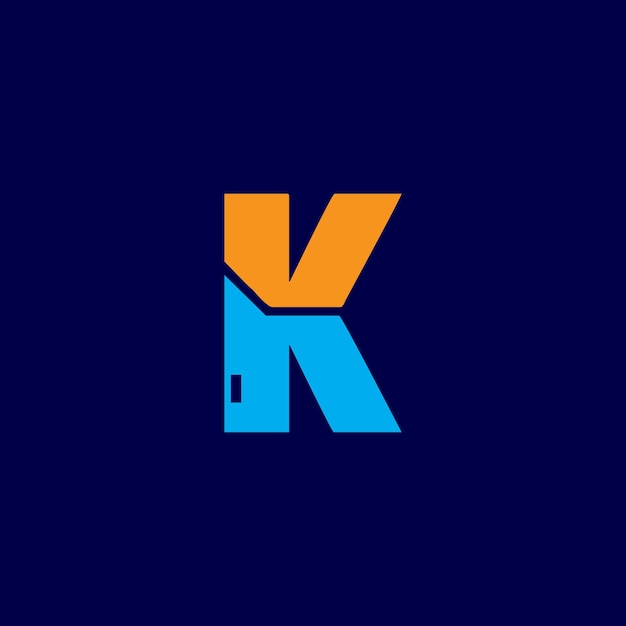 Diseño de logotipo de letra moderna