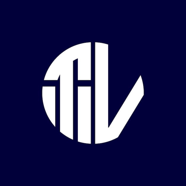 Diseño de logotipo de letra moderna