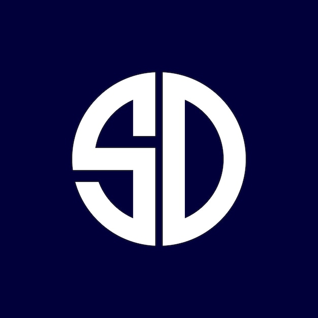 Diseño de logotipo de letra moderna
