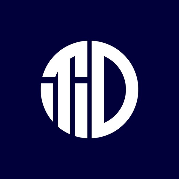 Diseño de logotipo de letra moderna
