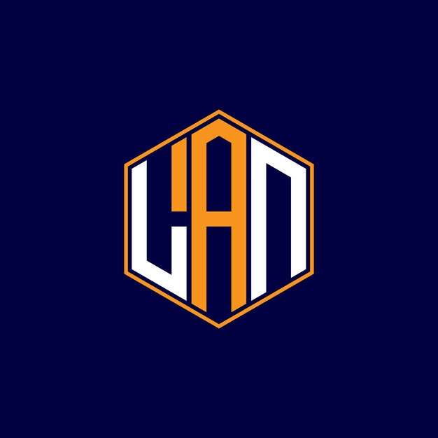 Diseño de logotipo de letra moderna