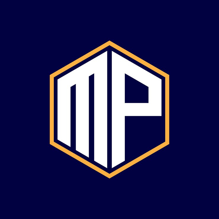 Vector diseño de logotipo de letra moderna