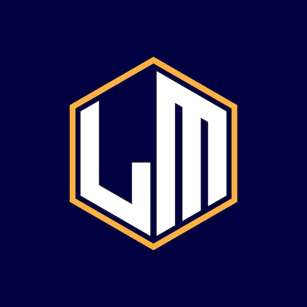 Diseño de logotipo de letra moderna
