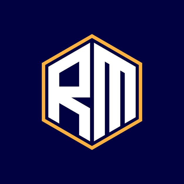 Diseño de logotipo de letra moderna