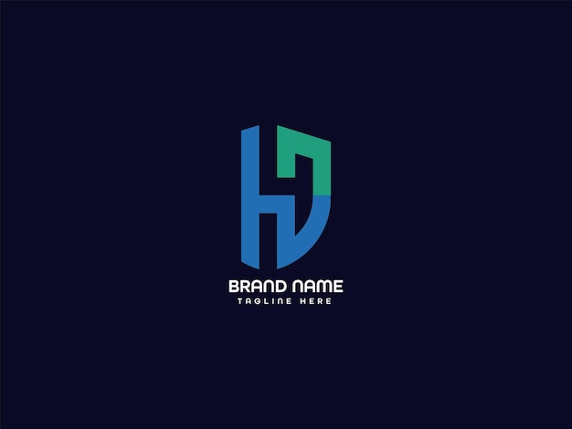 un diseño de logotipo de letra moderno