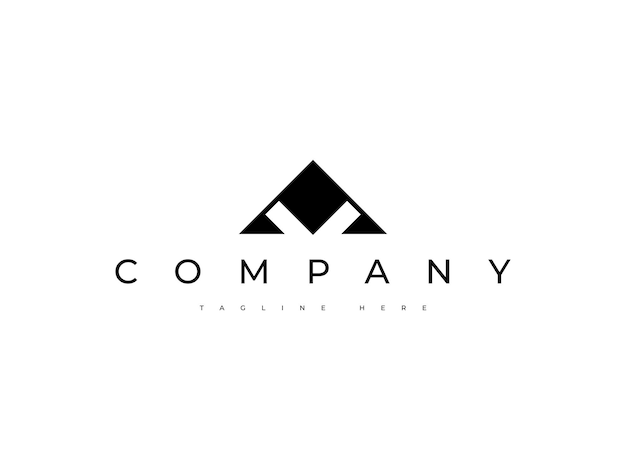 Diseño del logotipo de la letra monograma AV o VA
