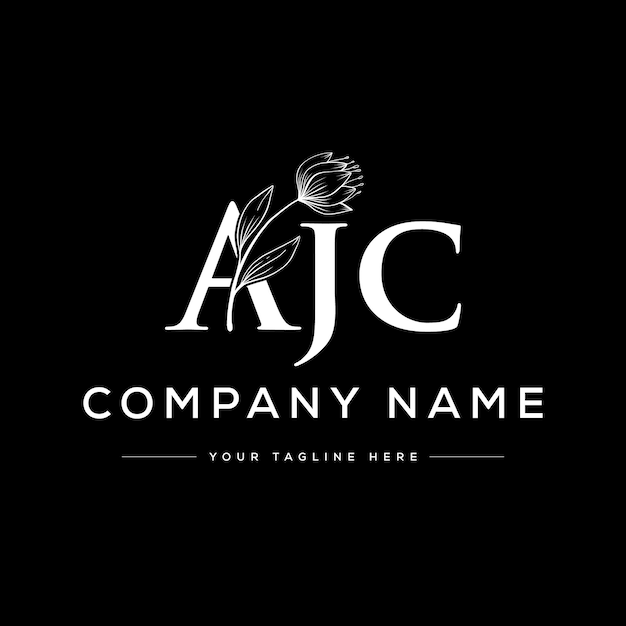 Diseño de logotipo de letra monograma moderno Logotipo AJC