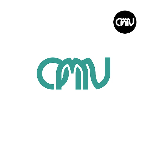 Diseño del logotipo de la letra monograma OMN