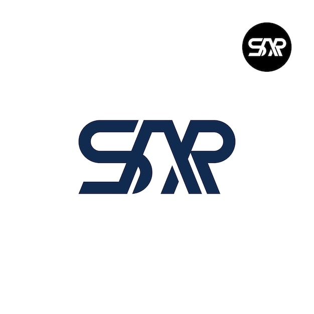 Diseño del logotipo de la letra monograma SAR
