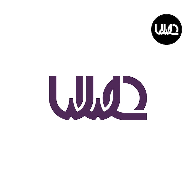 Diseño del logotipo de la letra monograma wwq