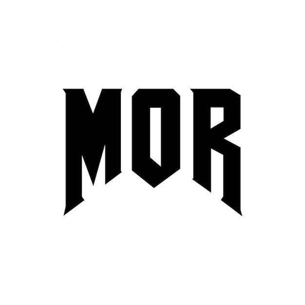 Diseño de logotipo de letra MOR para la empresa de tecnología MOR diseño de logotipo combinación de colores blanco y negro MOR logotipo MOR vector MOR diseño MOR icono MOR alfabeto MOR tipografía logotipo diseño