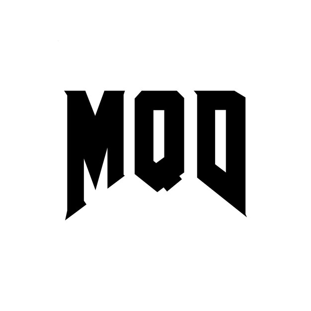 Diseño de logotipo de letra MQD para una empresa de tecnología Diseño del logotipo MQD combinación de colores blanco y negro Diseño del logó MQD Vector MQD Diseño del icono MQD Alfabeto MQD