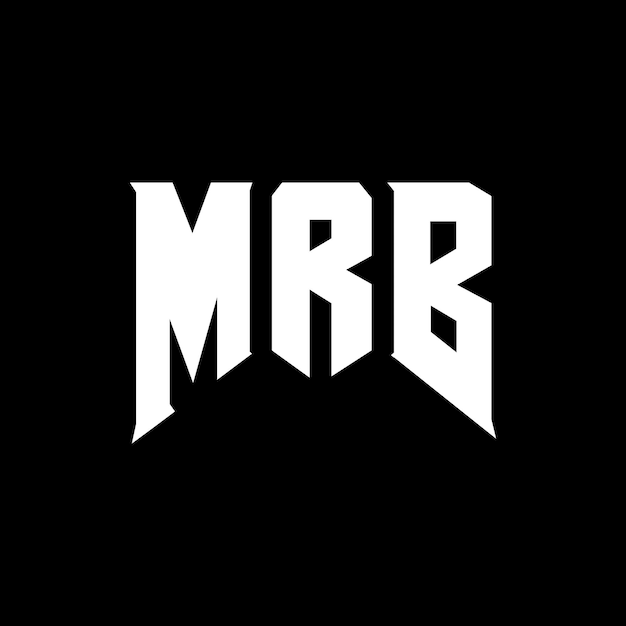 Diseño de logotipo de letra MRB para una empresa de tecnología Diseño del logotipo MRB combinación de colores blanco y negro Logotipo MRB vector diseño MRB icono MRB alfabeto MRB tipografía diseño del logotipo