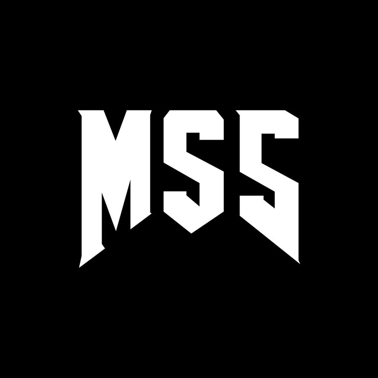 Vector diseño de logotipo de letra mss para una empresa de tecnología diseño del logotipo mss combinación de colores blanco y negro mss logotipo vector mss diseño del icono mss alfabeto mss tipografía diseño del logotipo