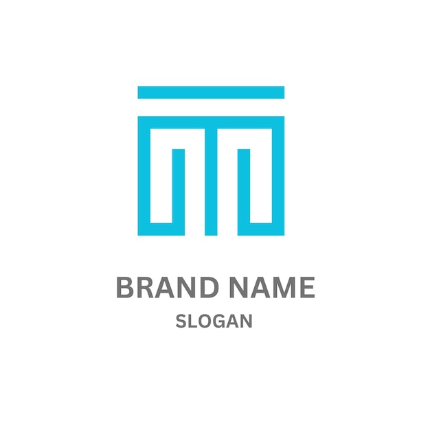 Diseño del logotipo de la letra MT235