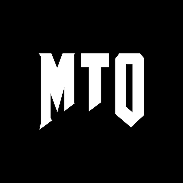 Diseño de logotipo de letra MTO para una empresa de tecnología Diseño del logotipo de MTO combinación de colores blanco y negro MTO logotipo MTO vector MTO diseño MTO icono MTO alfabeto MTO tipografía diseño del logotipo