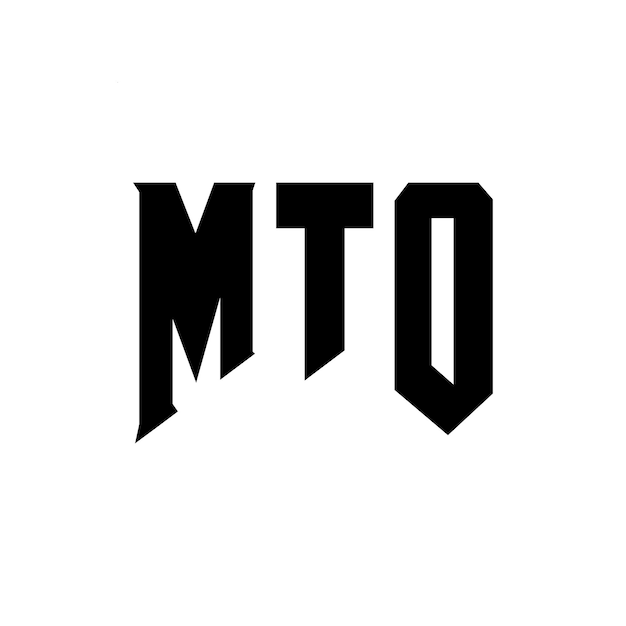 Diseño de logotipo de letra MTO para una empresa de tecnología Diseño del logotipo de MTO combinación de colores blanco y negro MTO logotipo MTO vector MTO diseño MTO icono MTO alfabeto MTO tipografía diseño del logotipo
