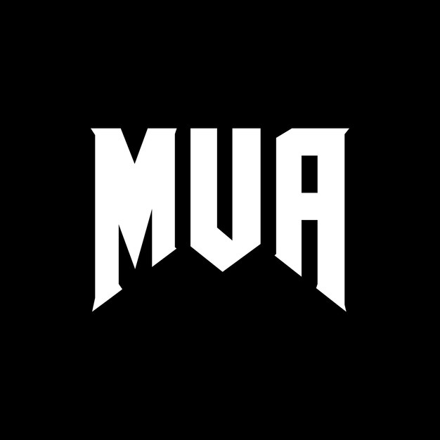 Diseño de logotipo de letra MUA para una empresa de tecnología Diseño del logotipo MUA combinación de colores blanco y negro MUA logotipo Vector MUA diseño MUA icono MUA alfabeto MUA tipografía diseño del logotipo