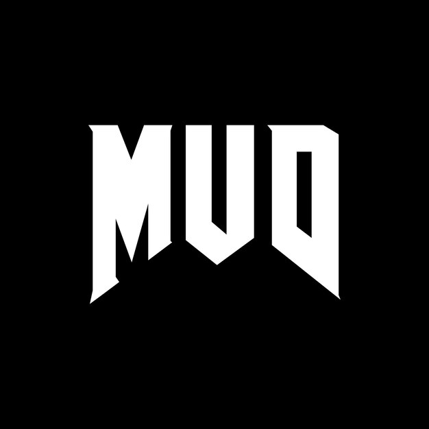 Diseño de logotipo de letra MUD para una empresa de tecnología Diseño del logotipo MUD combinación de colores blanco y negro Logotipo MUD vector MUD diseño Icono MUD alfabeto MUD tipografía Diseño del Logotipo