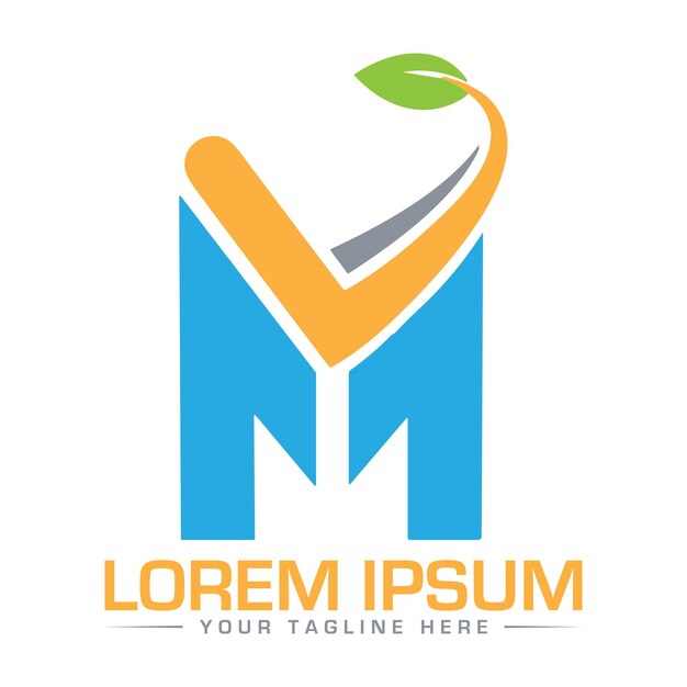Diseño de logotipo de letra MV Diseño de logotipo único y profesional Diseño de logotipo de letra abstracto Diseño de logotipo de letra