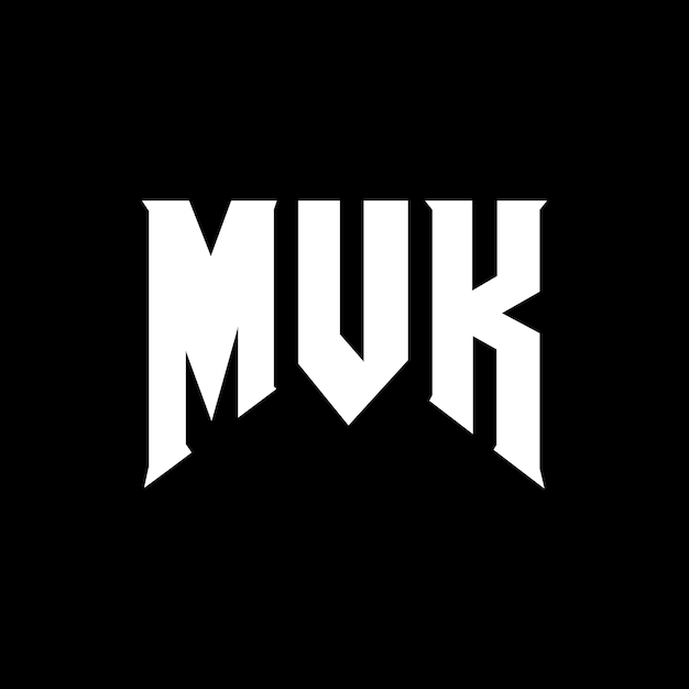 Diseño de logotipo de letra MVK para una empresa de tecnología Diseño de Logotipo MVK combinación de colores blanco y negro Logotipo MVk Vector MVK Diseño de icono MVK Alfabeto MVK Tipotipo Diseño del logotipo MVK