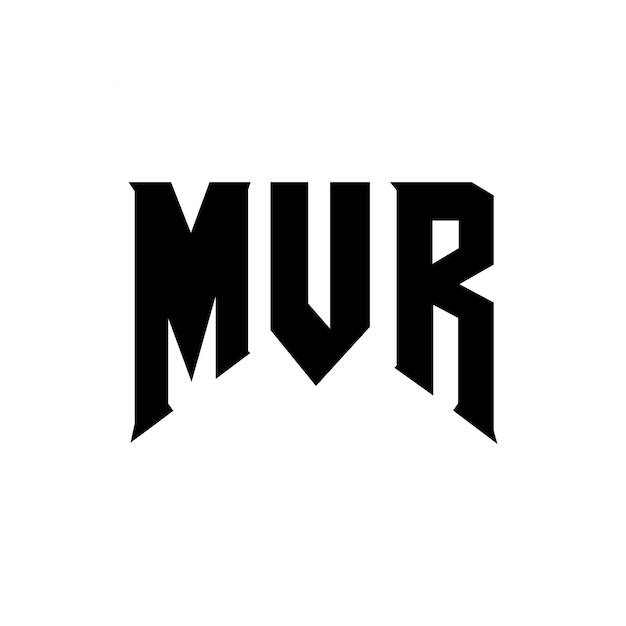 Diseño de logotipo de letra MVR para la compañía de tecnología MVR diseño de logotipo combinación de colores blanco y negro MVR logotipo MVR vector MVR diseño icono MVR alfabeto MVR tipografía diseño del logotipo