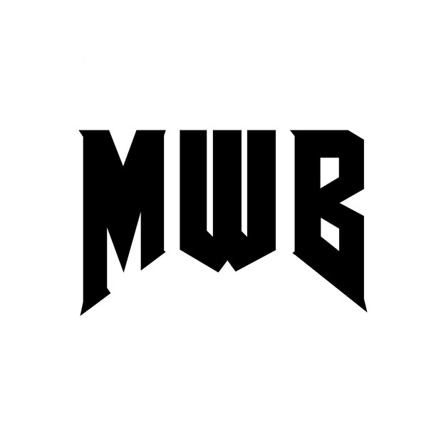 Diseño de logotipo de letra MWB para la compañía de tecnología MWB diseño de logotipo combinación de colores blanco y negro MWB logotipo MWB vector MWB diseño MWB icono MWB alfabeto MWB tipografía diseño del logotipo
