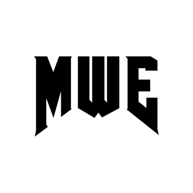 Diseño de logotipo de letra MWE para la empresa de tecnología MWE Diseño del logotipo MWE combinación de colores blanco y negro Logotipo MWE vector MWE diseño Icono MWE alfabeto MWE tipografía diseño del logotipo