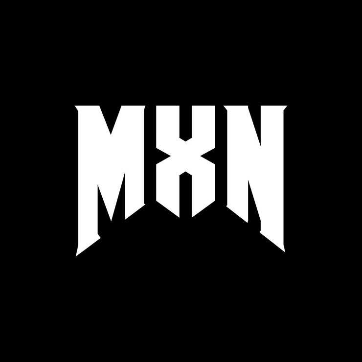 Vector diseño de logotipo de letra mxn para una empresa de tecnología diseño de logotipo mxn combinación de colores blanco y negro diseño de diseño de logotipo mxn vector mxn diseño de icono mxn alfabeto mxn tipografía del logotipo