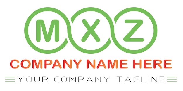 Diseño de logotipo de letra MXZ