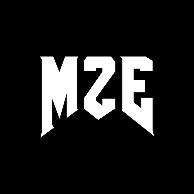 Diseño de logotipo de letra MZE para una empresa de tecnología Diseño del logotipo MZE combinación de colores blanco y negro MZE logo MZE vector MZE diseño MZE icono MZE alfabeto MZE tipografía diseño del logotipo