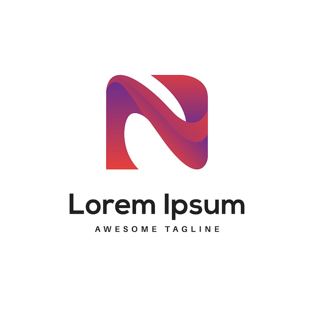 Diseño de logotipo letra N icono gratuito por Rahim Stock Designer