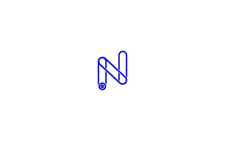 Diseño del logotipo de la letra N o logotipo N