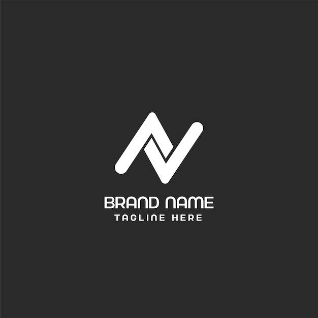 diseño de logotipo de letra n