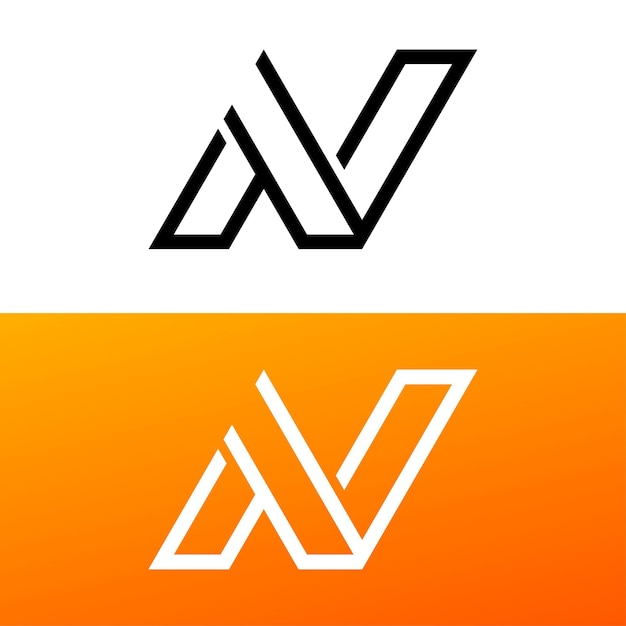 Diseño de logotipo letra n