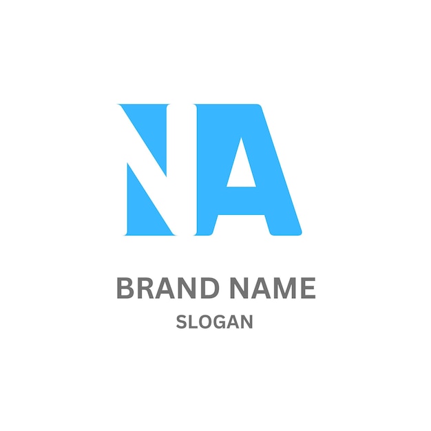 Diseño del logotipo de la letra NA726