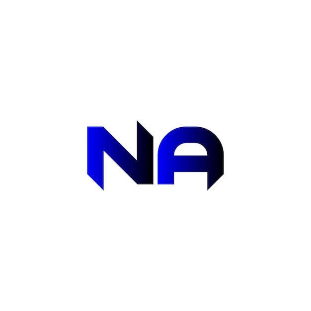Diseño del logotipo de la letra na