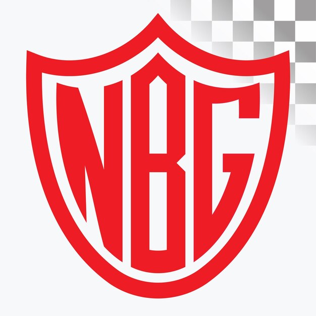 Diseño de logotipo de letra NBG