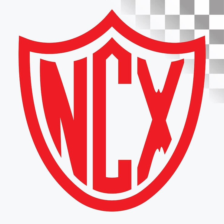Vector diseño de logotipo de letra ncx