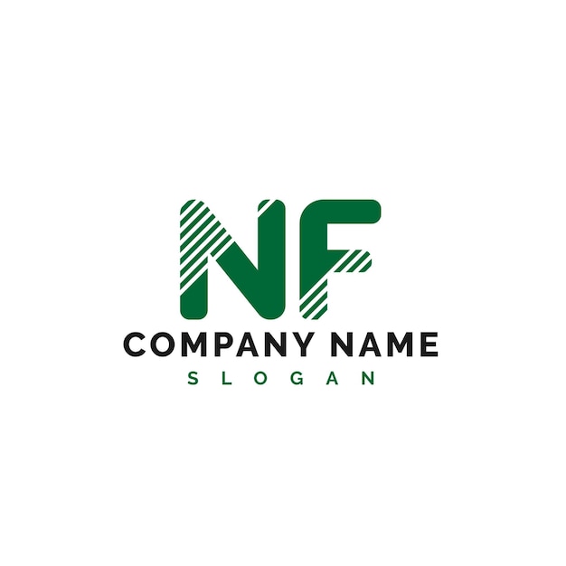 Diseño del logotipo de la letra NF Logotipo de la letra NF Vector Ilustración Vector