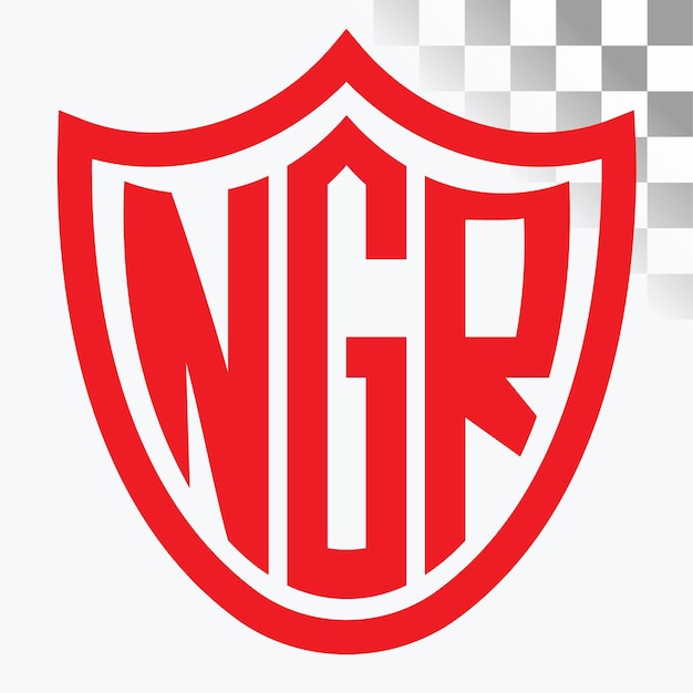 Diseño de logotipo de letra NGR