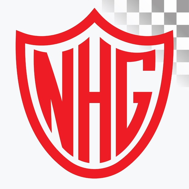 Diseño de logotipo de letra NHG