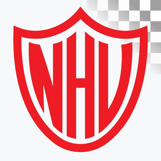 Diseño de logotipo de letra NHV
