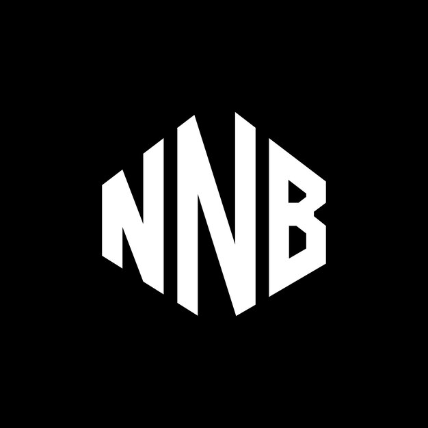 Diseño del logotipo de la letra NNB con forma de polígono NNB poligono y forma de cubo diseño del logotipo NNB hexágono modelo de logotipo vectorial colores blanco y negro NNB monograma negocio y logotipo de bienes raíces
