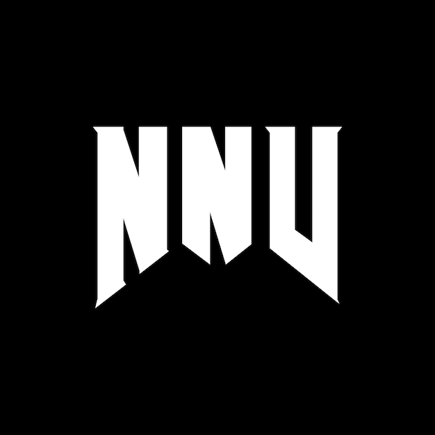 Diseño de logotipo de letra NNV para una empresa de tecnología Diseño del logotipo NNV combinación de colores blanco y negro Logo NNV Vector NNV Diseño del icono NNV Alfabeto NNV Tipo de diseño del logotipo