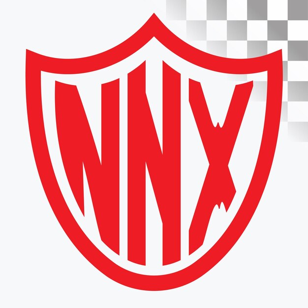 Diseño del logotipo de la letra NNX
