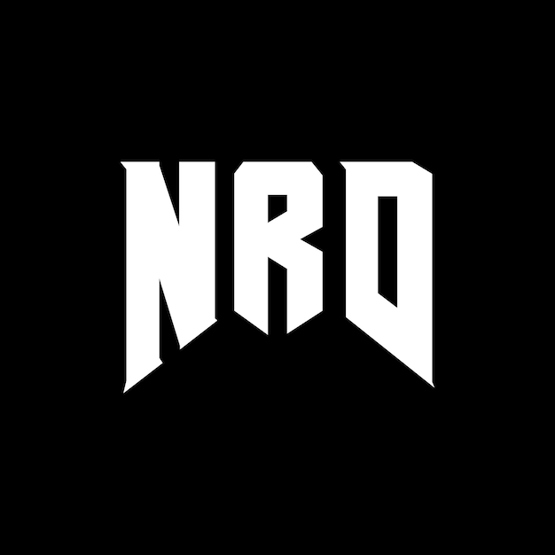 Diseño de logotipo de letra NRD para la empresa de tecnología diseño de logotipo NRD combinación de colores blanco y negro diseño de logotip NRD vector NRD diseño de icono NRD alfabeto NRD tipografía diseño del logotipo