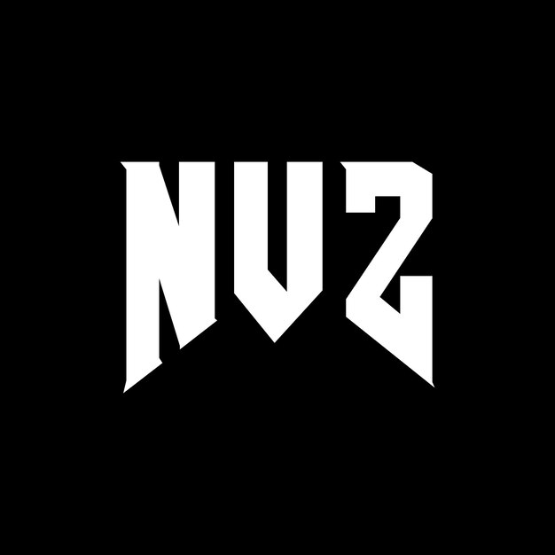 Diseño de logotipo de letra NVZ para una empresa de tecnología Diseño del logotipo NVZ Combinación de colores blanco y negro NVZ Logotipo NVZ Vector NVZ Diseño del icono NVZ Alfabeto NVZ Tipografía diseño del logotipo